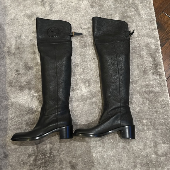 New! Gucci Over the Knee Riding Boots Size 40.5 - Picture 3 of 7